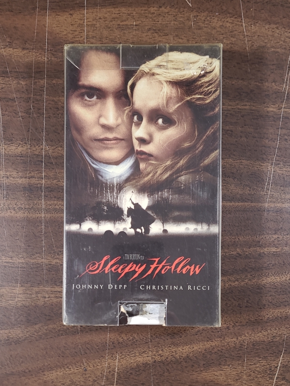 Sleepy Hollow VHS Tape - Johnny Depp Christina Ricci - Black & Brown Cover
